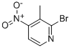 2-Bromo-3-methyl-4-nitropyridine Structure,79055-55-3Structure