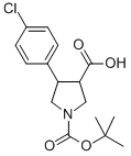 1-[(Tert-butyl)oxycarbonyl]-4-(4-chlorophenyl)pyrroline-3-carboxylic acid Structure,791625-60-0Structure