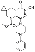 (6S,7s)-methyl7-(hydroxycarbamoyl)-6-(4-phenylpiperazine-1-carbonyl)-5-azaspiro[2.5]octane-5-carboxylate Structure,791828-58-5Structure