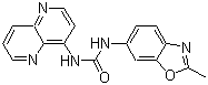 1-(2-Methylbenzo[d]oxazol-6-yl)-3-(1,5-naphthyridin-4-yl)urea Structure,792173-99-0Structure