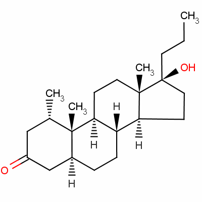 17Beta-hydroxy-1alpha-methyl-17alpha-propyl-5alpha-androstan-3-one Structure,79243-67-7Structure