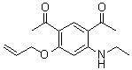 1,1-(4-Allyloxy-6-ethylamino-1,3-phenylene)diethanone Structure,79324-50-8Structure