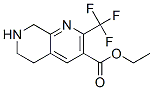 2-Trifluoromethyl-5,6,7,8-tetrahydro-[1,7]naphthyridine-3-carboxylic acid ethyl ester Structure,794461-86-2Structure