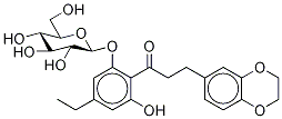 3-(2,3-二氫-1,4-苯并二噁英-6-基)-1-[4-乙基-2-(β-D-吡喃葡萄糖氧基)-6-羥基苯基]-1-丙酮結(jié)構(gòu)式_794564-44-6結(jié)構(gòu)式