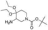 Tert-butyl 3-amino-4,4-diethoxypiperidine-1-carboxylate Structure,796062-33-4Structure