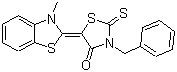 5-(3-Methyl-2(3h)-benzothiazolylidene)-3-(phenylmethyl)-2-thioxo-4-thiazolidinone Structure,79610-23-4Structure