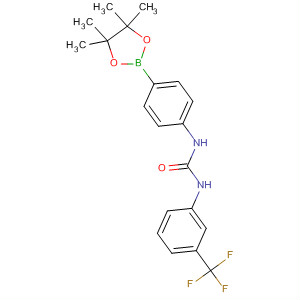 1-(4-(4,4,5,5-Tetramethyl-1,3,2-dioxaborolan-2-yl)phenyl)-3-(3-(trifluoromethyl)phenyl)urea Structure,796967-48-1Structure