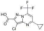 3-Chloro-5-cyclopropyl-7-(trifluoromethyl)pyrazolo[1,5-a]pyrimidine-2-carboxylic acid Structure,797809-11-1Structure