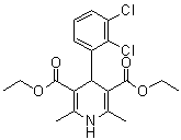 Diethyl 4-(2,3-dichlorophenyl)-2,6-dimethyl-1,4-dihydropyridine-3,5-dicarboxylate Structure,79925-38-5Structure