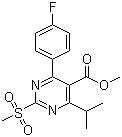 4-(4-Fluorophenyl)-6-isopropyl-2-(methylsulfonyl)pyrimidine-5-carboxylate Structure,799842-06-1Structure