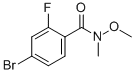 N-methoxy-n-methyl4-bromo-2-fluorobenzamide Structure,801303-33-3Structure