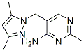 Pyrimidine, 4-amino-5-[(3,5-dimethylpyrazol-1-yl)methyl]-2-methyl- (8ci) Structure,802610-26-0Structure