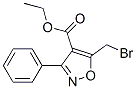 4-Isoxazolecarboxylicacid,5-(bromomethyl)-3-phenyl-,ethylester(9ci) Structure,80728-13-8Structure