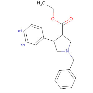 Trans-ethyl 1-benzyl-4-phenylpyrrolidine-3-carboxylate Structure,80896-61-3Structure