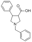 1-Benzyl-4-phenyl-pyrrolidine-3-carboxylic acid Structure,80896-73-7Structure