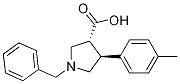 Trans-1-benzyl-4-p-tolylpyrrolidine-3-carboxylic acid Structure,80896-75-9Structure