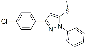 3-(4-Chlorophenyl)-5-methylthio-1-phenyl-1h-pyrazole Structure,80967-23-3Structure