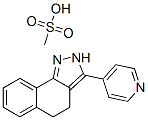 4,5-Dihydro-3-(4-pyridinyl)-2H-benz(g)-indazole methanesulfonate Structure,80997-85-9Structure