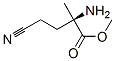 Isovaline, 4-cyano-, methyl ester (9ci) Structure,81080-74-2Structure