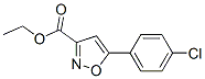 3-(4-Chloro-phenyl)-isoxazole-5-carboxylic acid ethyl ester Structure,81282-12-4Structure