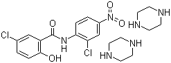 5-Chloro-n-(2-chloro-4-nitrophenyl)salicylamide, compound with piperazine (2:1) Structure,81424-66-0Structure