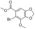 Methyl 6-bromo-7-methoxybenzo[d][1,3]dioxole-5-carboxylate Structure,81474-47-7Structure