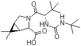 (1R,2s,5s)-3-((s)-2-(3-tert-butylureido)-3,3-dimethylbutanoyl)-6,6-dimethyl-3-aza-bicyclo[3.1.0]hexane-2-carboxylic acid Structure,816444-90-3Structure