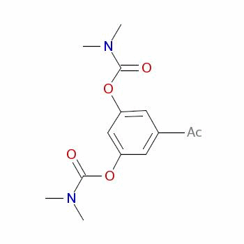 5-Acetyl-1,3-phenylene bis(dimethylcarbamate) Structure,81732-48-1Structure