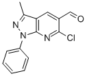 6-Chloro-3-methyl-1-phenyl-1h-pyrazolo[3,4-b]pyridine-5-carbaldehyde Structure,81933-75-7Structure