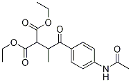 Diethyl2-(1-(4-acetamidophenyl)-1-oxopropan-2-yl)malonate Structure,81937-39-5Structure