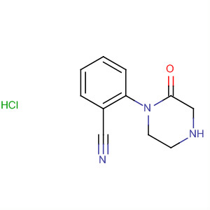 2-(2-氧代-1-哌嗪)苯甲腈鹽酸鹽結(jié)構(gòu)式_819813-98-4結(jié)構(gòu)式