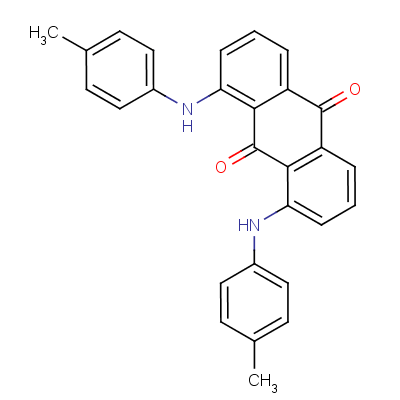 9,10-Anthracenedione, 1,8-bis[(4-methylphenyl)amino]- Structure,82-16-6Structure