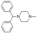 1-Benzhydryl-4-methylpiperazine Structure,82-92-8Structure