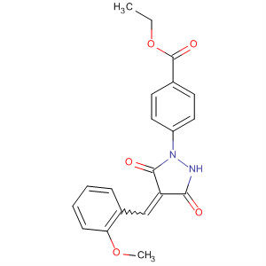 Ethyl 4-[4-(2-methoxy-benzylidene)-3,5-dioxo-pyrazolidin-1-yl]-benzoate Structure,820238-42-4Structure