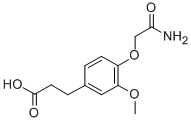 3-(4-Carbamoylmethoxy-3-methoxyphenyl)propionicacid Structure,820245-57-6Structure