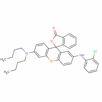 2’-(2-Chloroanilino)-6’-(dibutylamino)fluoran Structure,82137-81-3Structure