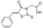 (5-Benzylidene-4-oxo-2-thioxo-thiazolidin-3-yl)-acetic acid Structure,82159-06-6Structure