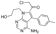 1-[4-Amino-7-(3-hydroxypropyl)-5-(4-methylphenyl)-7h-pyrrolo[2,3-d]pyrimidin-6-yl]-2-chloro-ethanone Structure,821794-90-5Structure