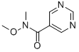 N-methoxy-n-methyl-5-pyrimidinecarboxamide Structure,823189-68-0Structure