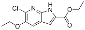 1H-pyrrolo[2,3-b]pyridine-2-carboxylic acid, 6-chloro-5-ethoxy-, ethyl ester Structure,823217-63-6Structure