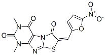 Thiazolo[2,3-f]purine-2,4,6(1h,3h,7h)-trione, 1,3-dimethyl-7-[(5-nitro-2-furanyl)methylene]- Structure,82331-24-6Structure