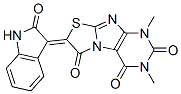 Thiazolo[2,3-f]purine-2,4,6(1h,3h,7h)-trione, 7-(1,2-dihydro-2-oxo-3h-indol-3-ylidene)-1,3-dimethyl- Structure,82331-25-7Structure