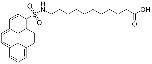 11-(Pyrene-1-sulfonylamino)undecanoic acid Structure,82481-70-7Structure