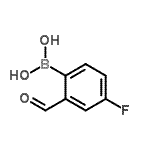 4-Fluoro-2-formylphenylboronic acid Structure,825644-26-6Structure