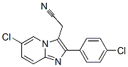 6-Chloro-2-(4-chlorophenyl)imidazo[1,2-a]pyridine-3-acetonitrile Structure,82626-72-0Structure