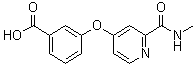 Benzoic acid, 3-[[2-[(methylamino)carbonyl]-4-pyridinyl]oxy]- Structure,827025-41-2Structure