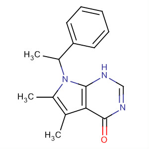 3,7-Dihydro-5,6-dimethyl-7-(1-phenylethyl)-4h-pyrrolo[2,3-d]pyrimidin-4-one Structure,82703-45-5Structure