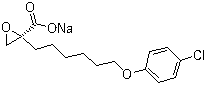 鈉 (s)-2-(6-(4-氯苯氧基)己基)環(huán)氧乙烷-2-羧酸結(jié)構(gòu)式_828934-43-6結(jié)構(gòu)式