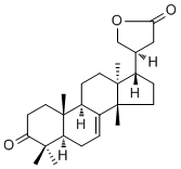 3-Oxo-24,25,26,27-
tetrartirucall-7-en-23,21-olide Structure,828935-47-3Structure