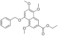 4,7,8-Trimethoxy-5-(phenylmethoxy)-2-naphthalenecarboxylic acid ethyl ester Structure,828940-58-5Structure